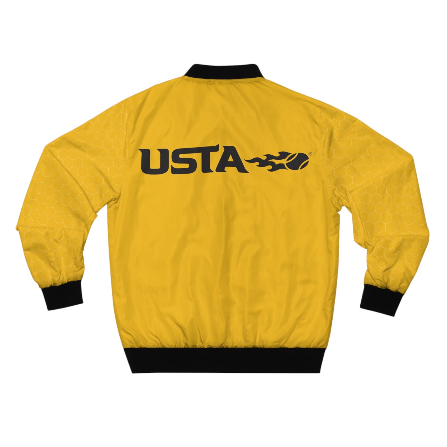 Men's Yellow Honeycomb USTA Bomber Jacket