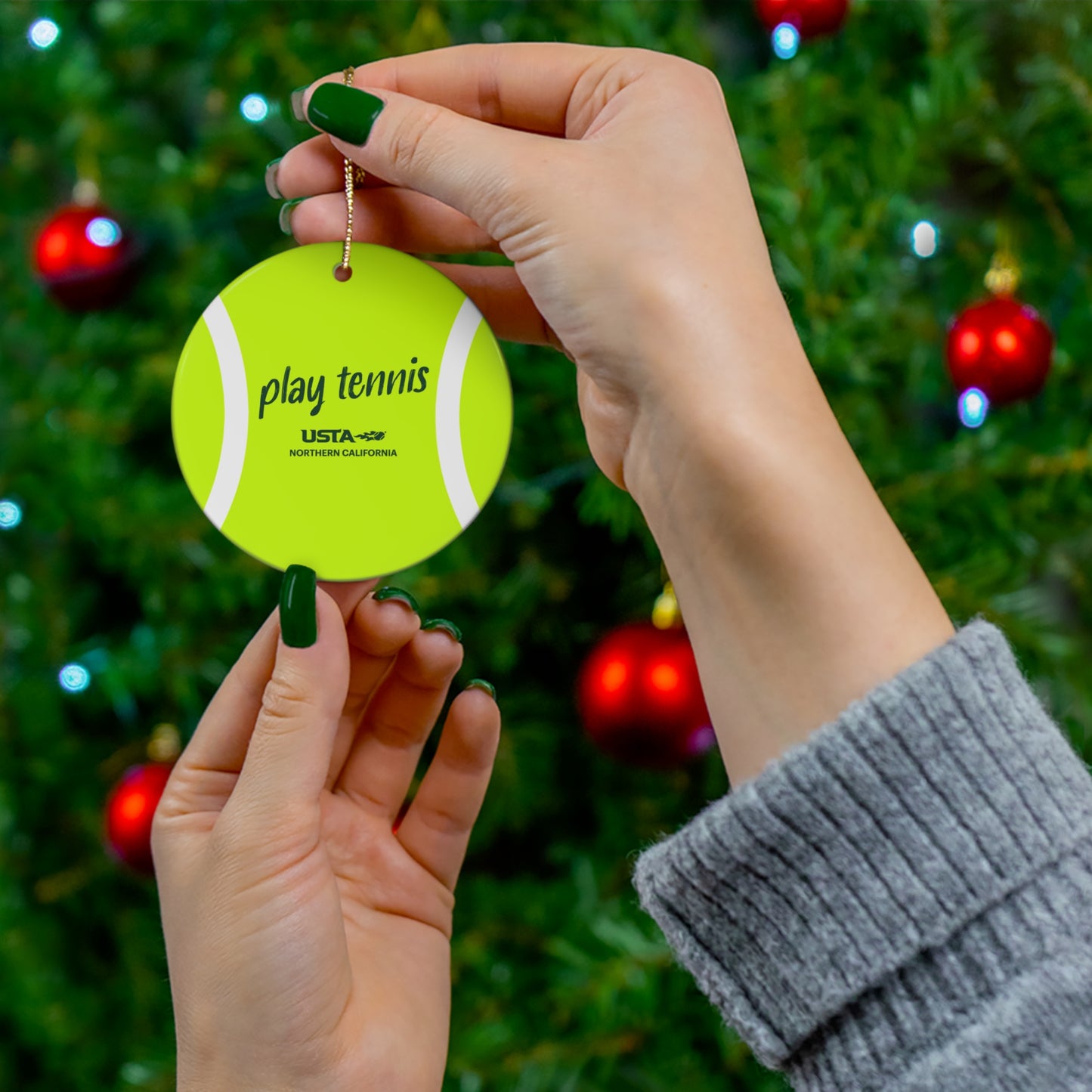 USTA Play Tennis Ornament