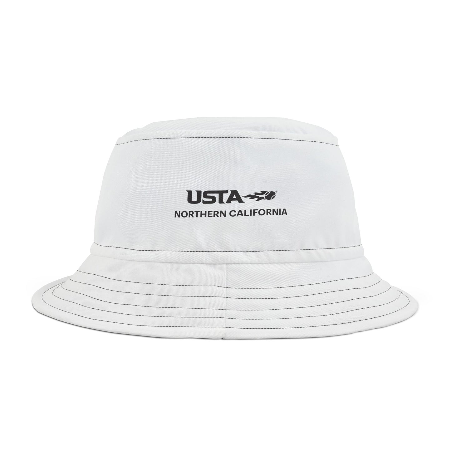 White USTA Bucket Hat