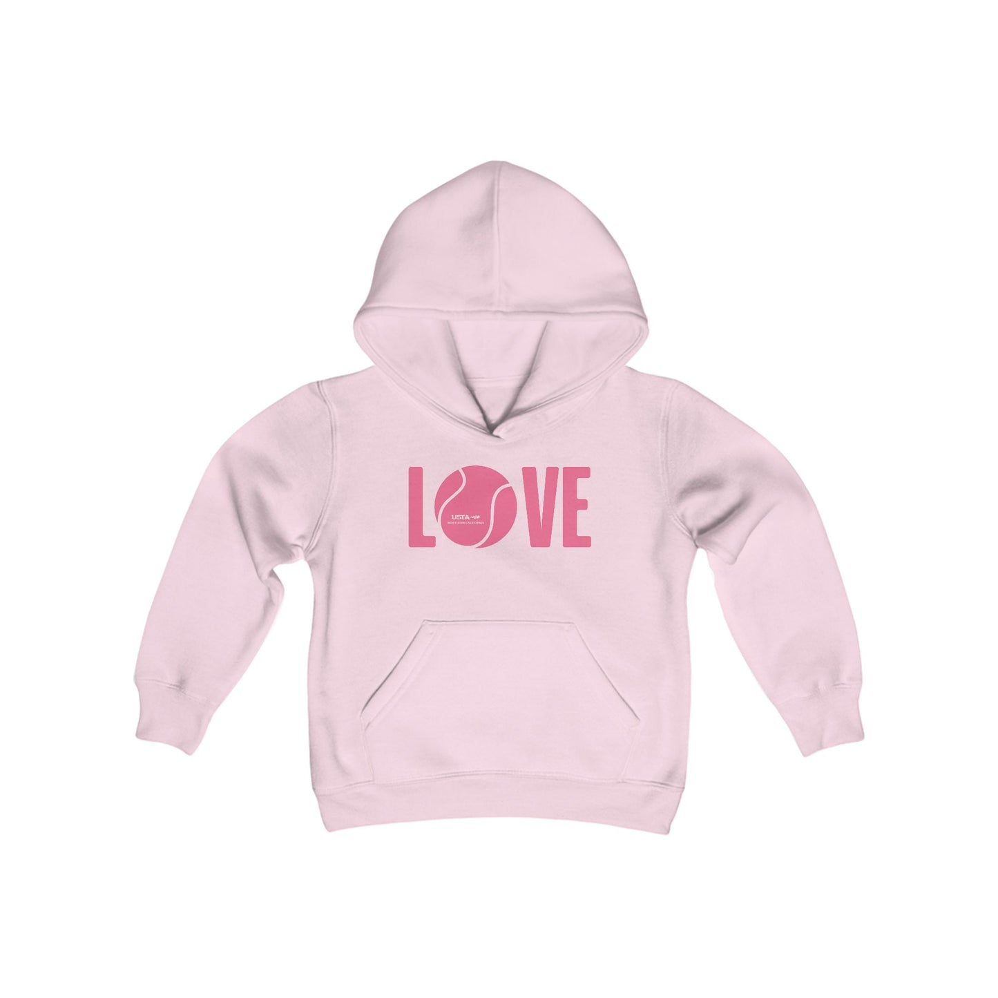 Pink LOVE Heavy Blend Hooded Sweatshirt