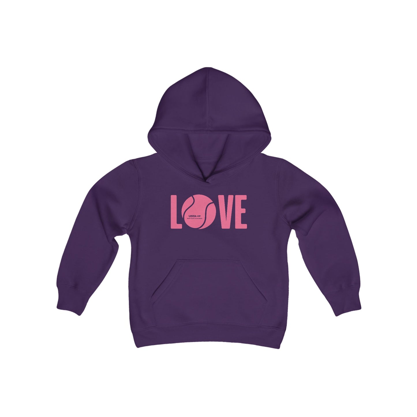 Pink LOVE Heavy Blend Hooded Sweatshirt