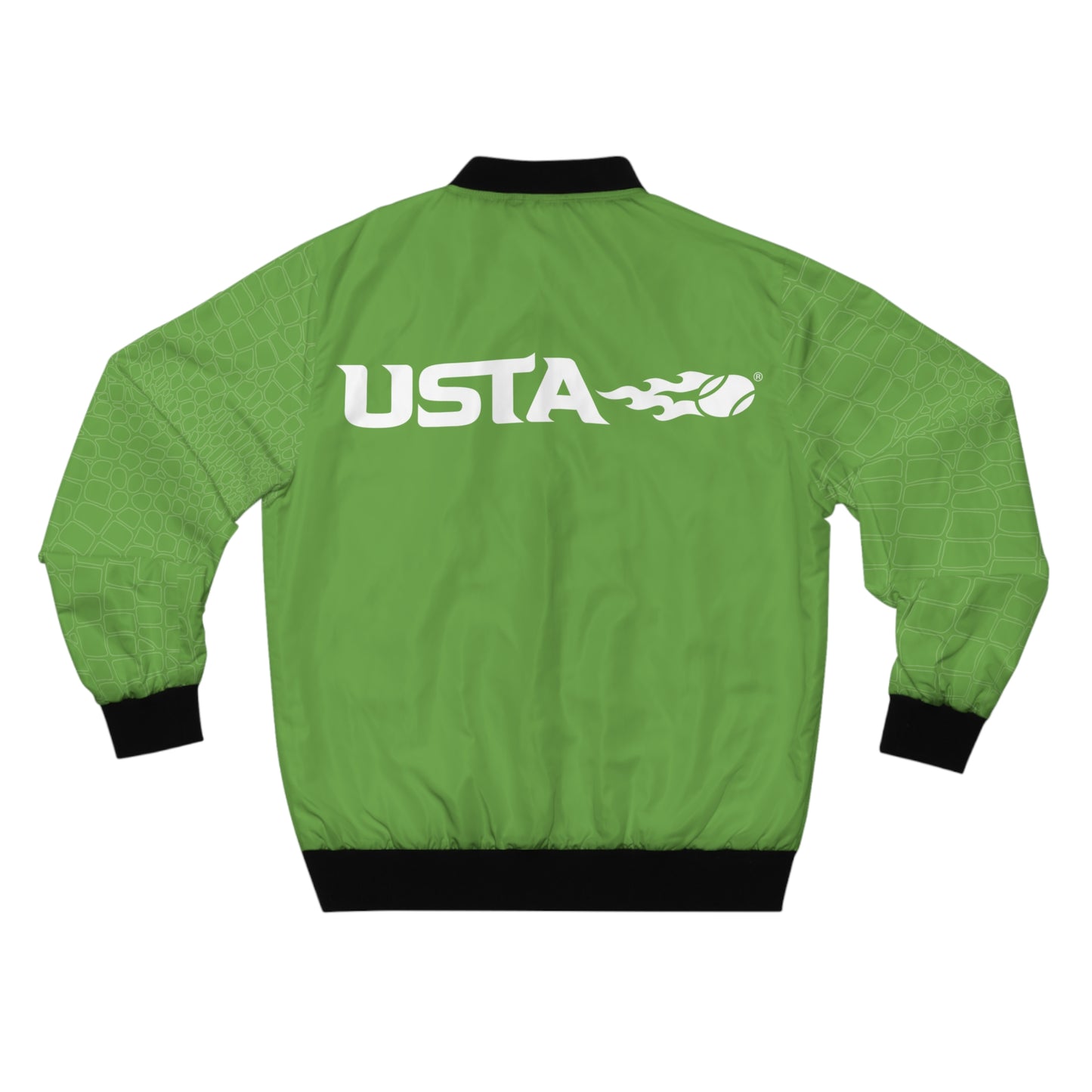 Men's Green Croc USTA Bomber Jacket