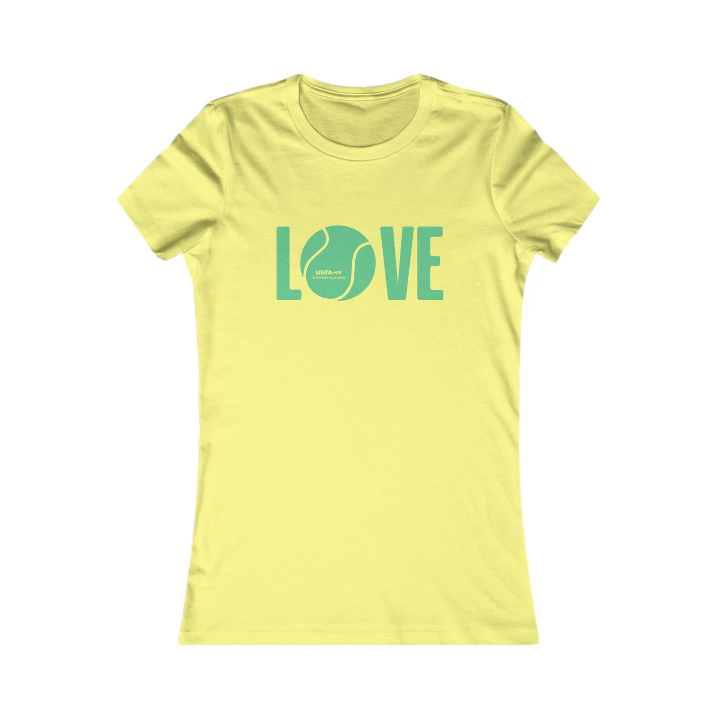 USTA NorCal LOVE Yellow Women's Tee