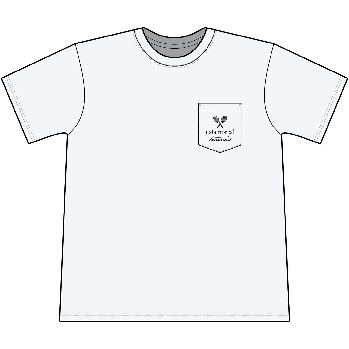 'USTA NorCal Tennis' Pocket Tee