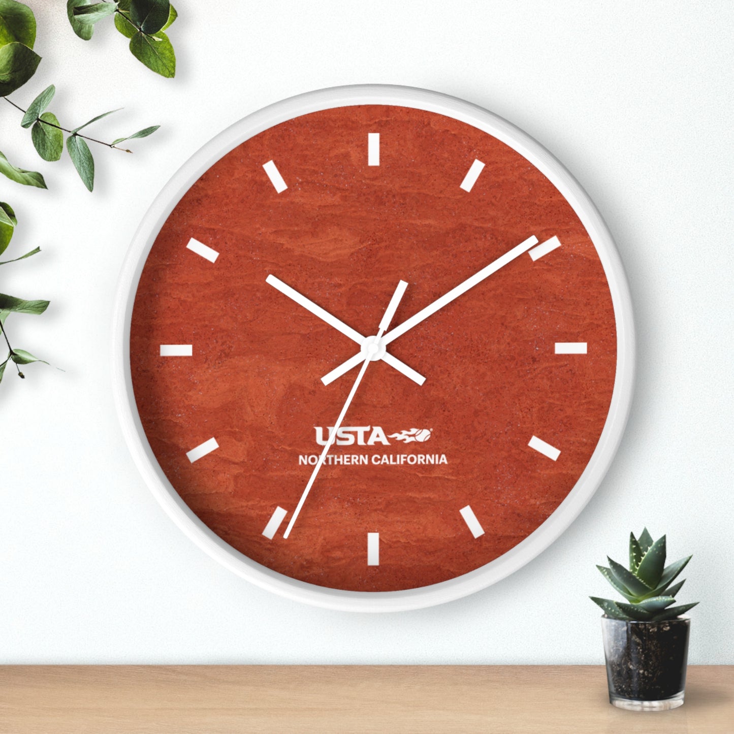 USTA NorCal Clay Court Wall Clock