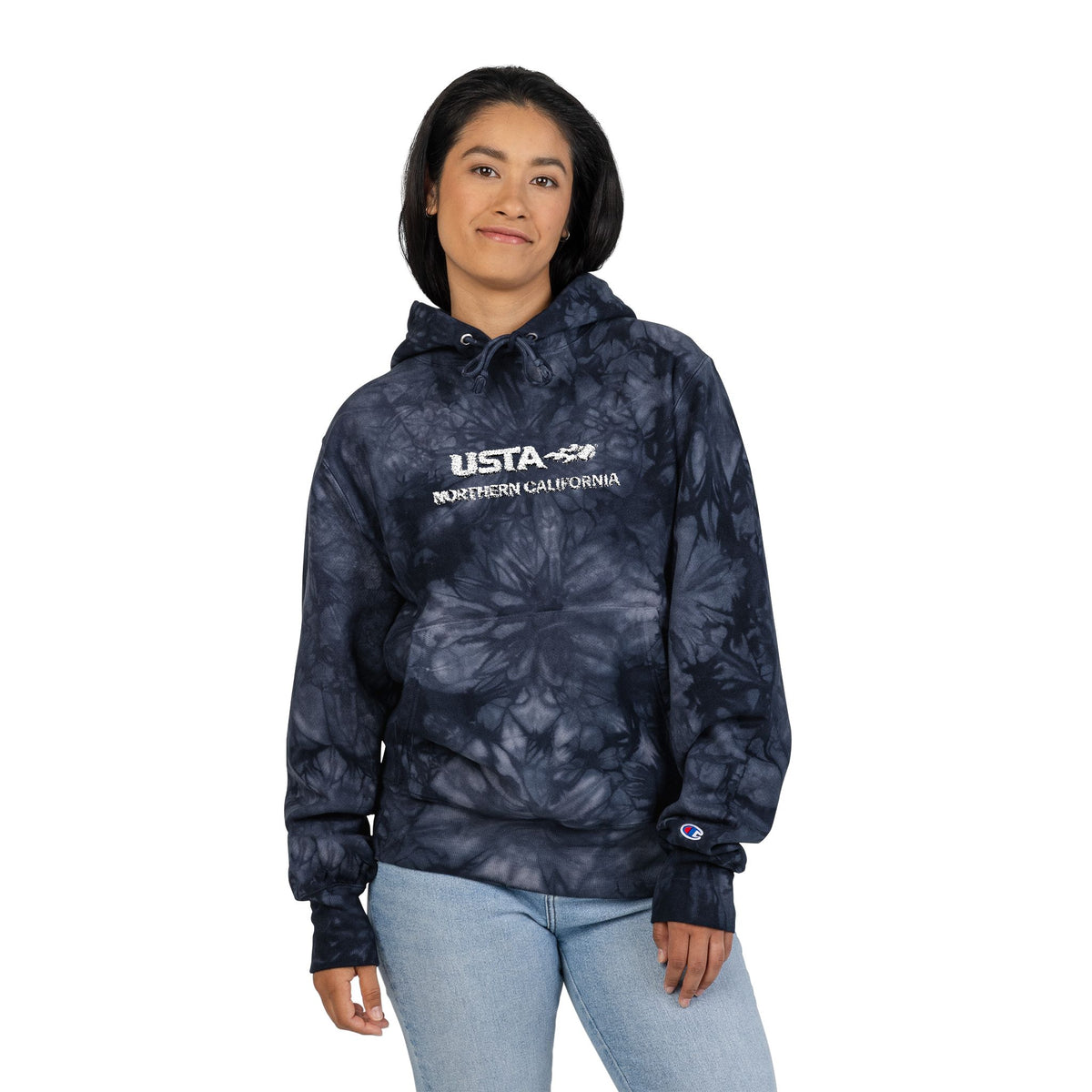 USTA Embroidered Tie-Dye Champion Hoodie