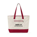Zippered Canvas Tote