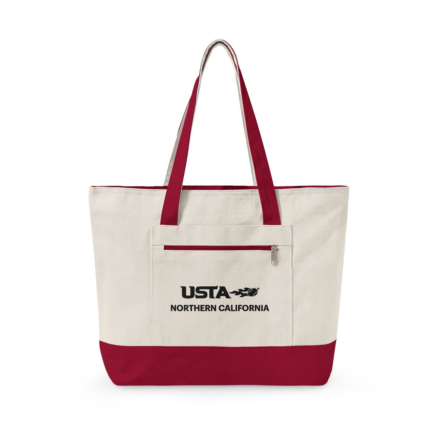 Zippered Canvas Tote