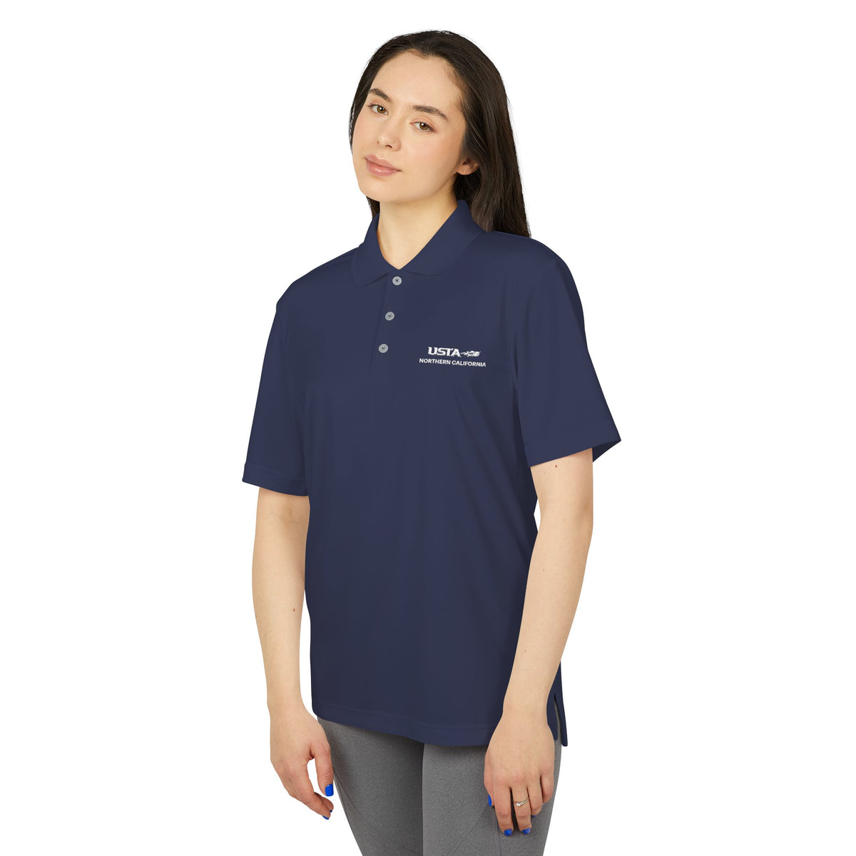 adidas® Embroidered USTA Logo Polo