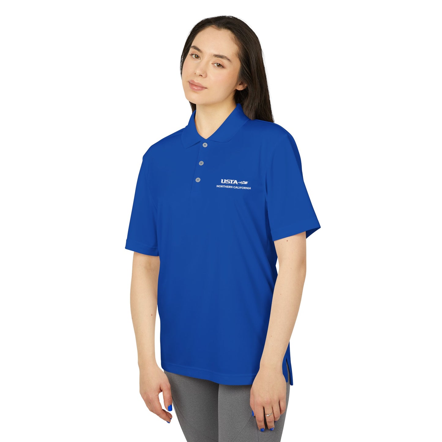 adidas® Embroidered USTA Logo Polo