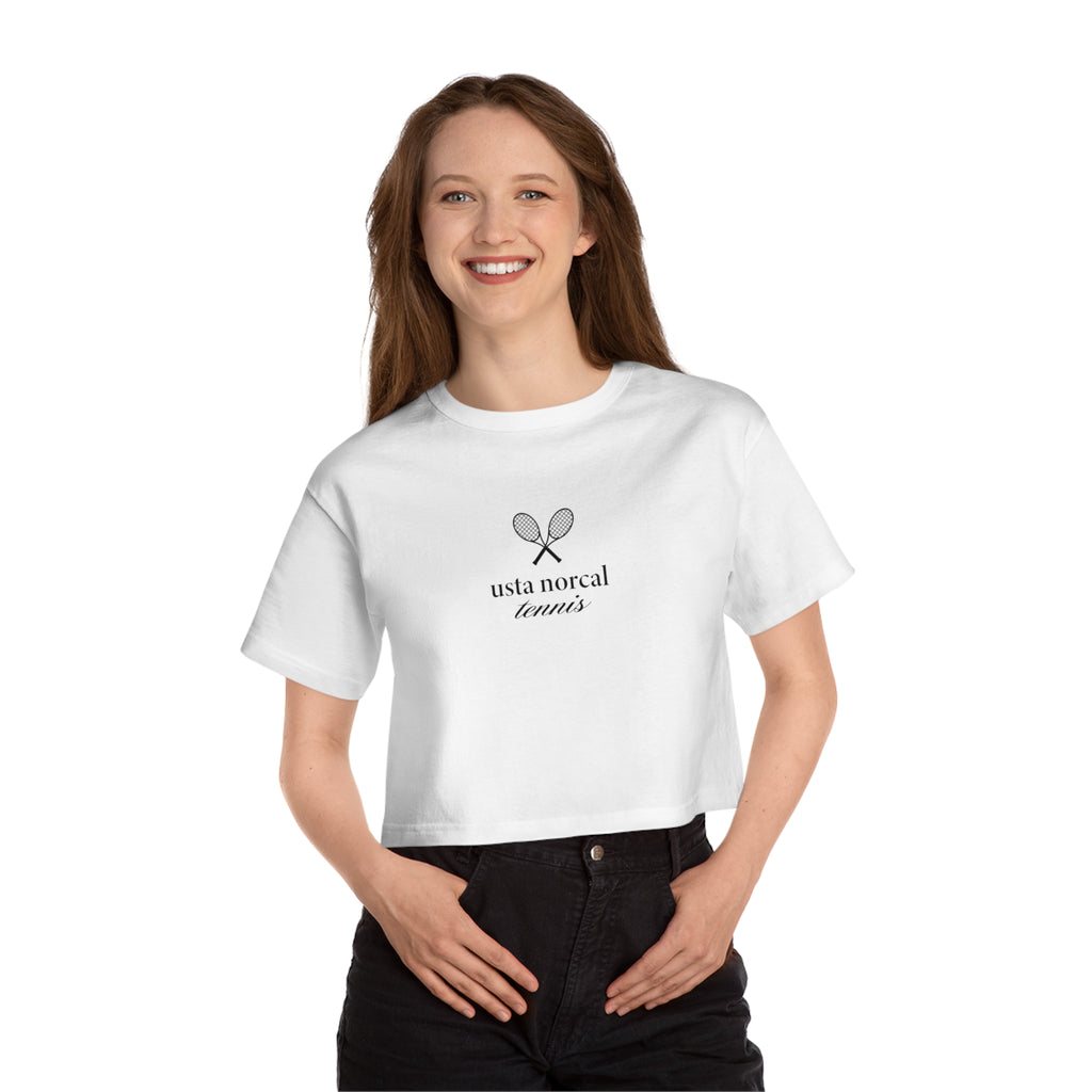 USTA NorCal Tennis Cropped T-Shirt — Women's Champion Heritage Tee