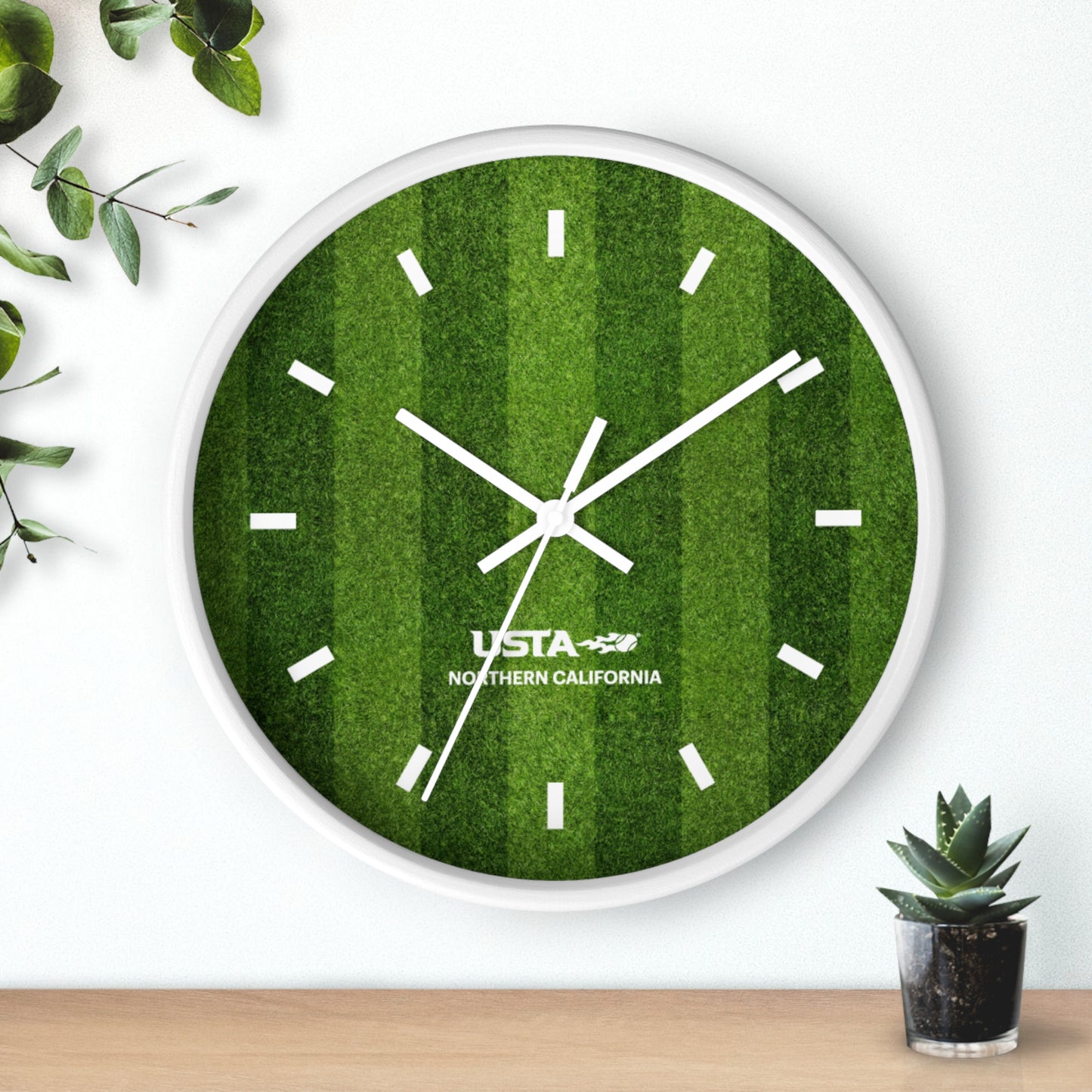 USTA NorCal Grass Court Wall Clock