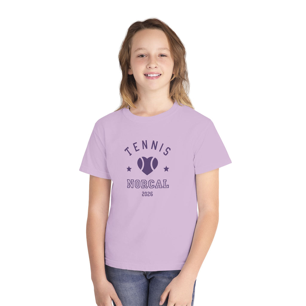 'Tennis NorCal 2026' Youth Heart Tee