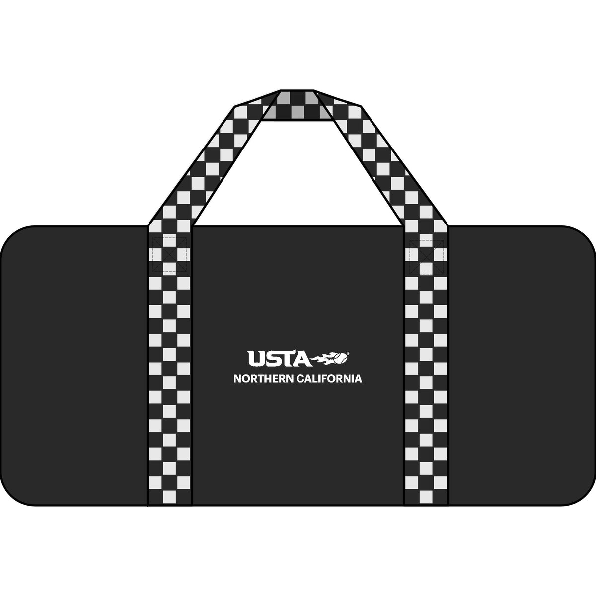 USTA Northern California Tripper Duffel Bag — Checkered/Camo Tennis Gear Bag