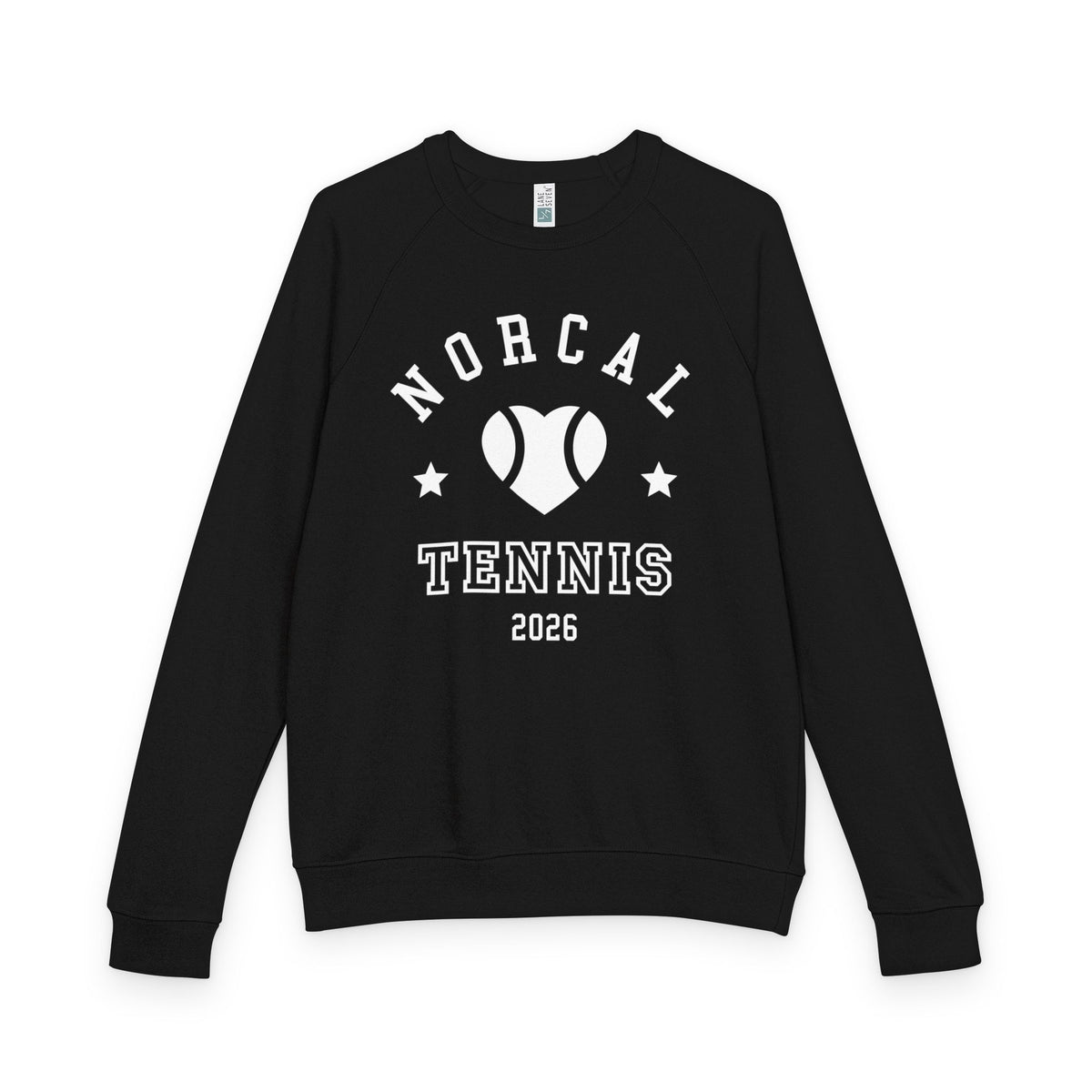 'NorCal Tennis 2026' Heart Crewneck Sweatshirt