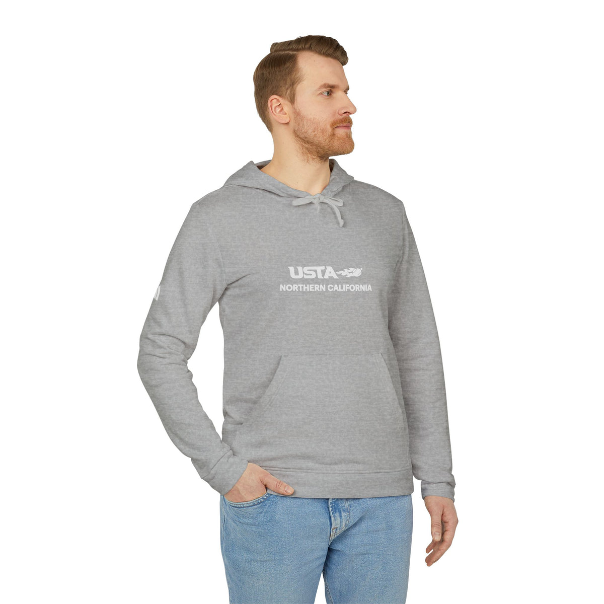 USA Northern California Adidas Hoodie — Minimal Graphic Pullover