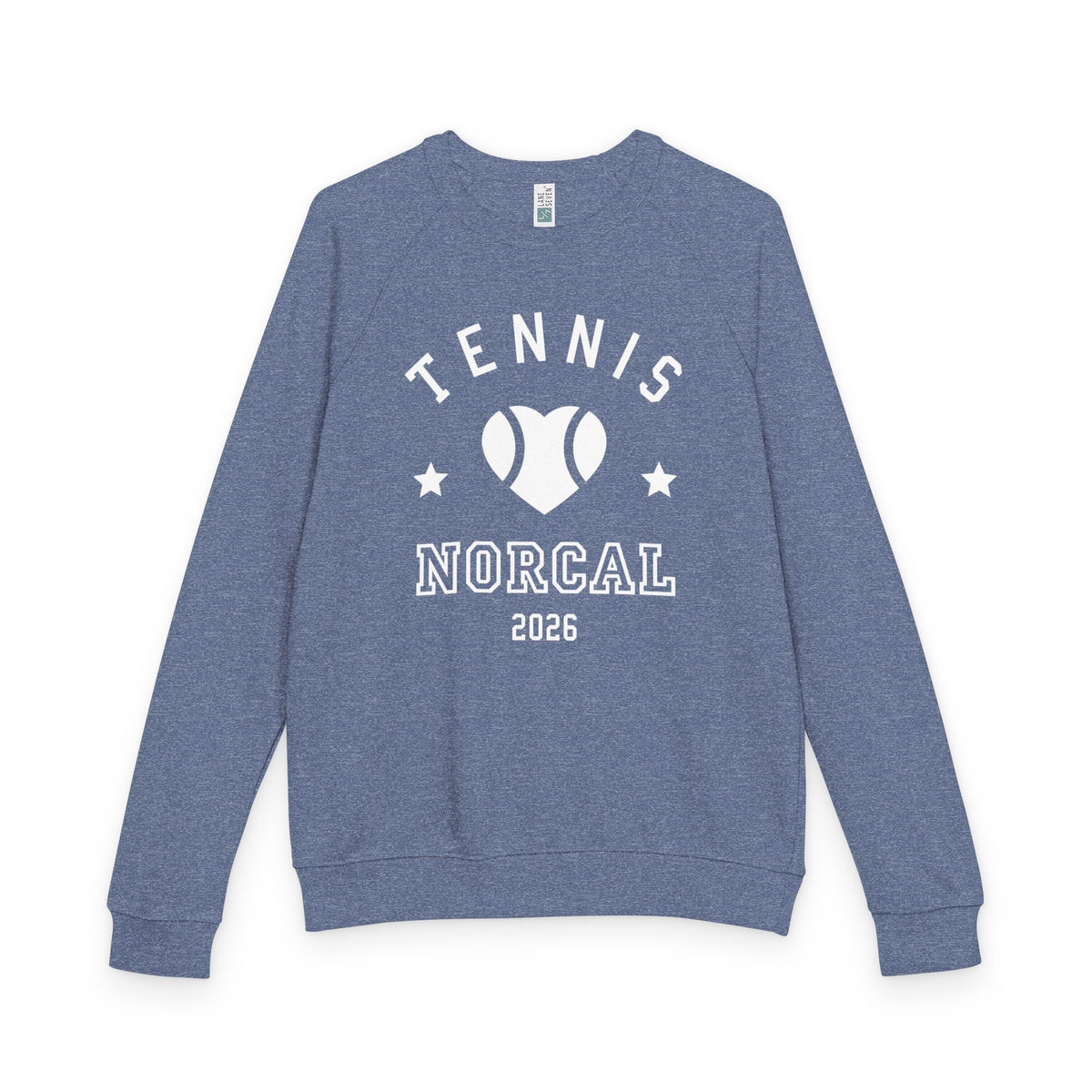 'Tennis NorCal 2026' Heart Crewneck Sweatshirt