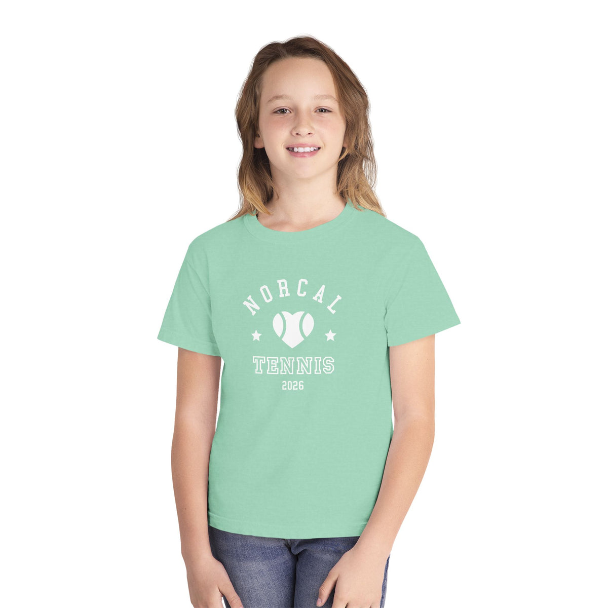 'NorCal Tennis 2026' Youth Heart Tee