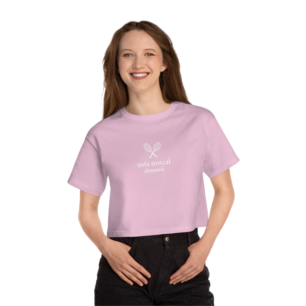 USTA NorCal Tennis Cropped T-Shirt — Women's Champion Heritage Tee