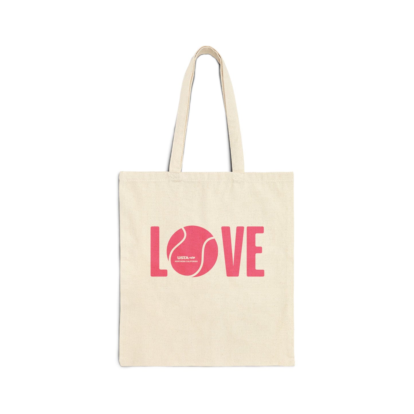 Pink Cotton Canvas Tote Bag