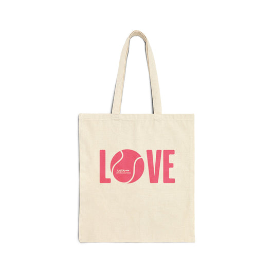 Pink Cotton Canvas Tote Bag