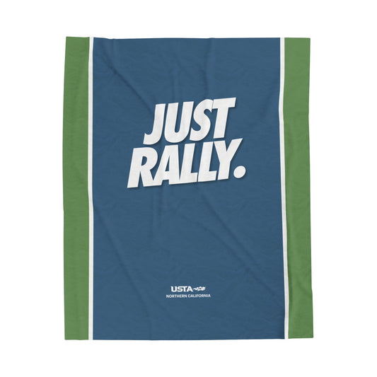 Just Rally USO Velveteen Plush Blanket