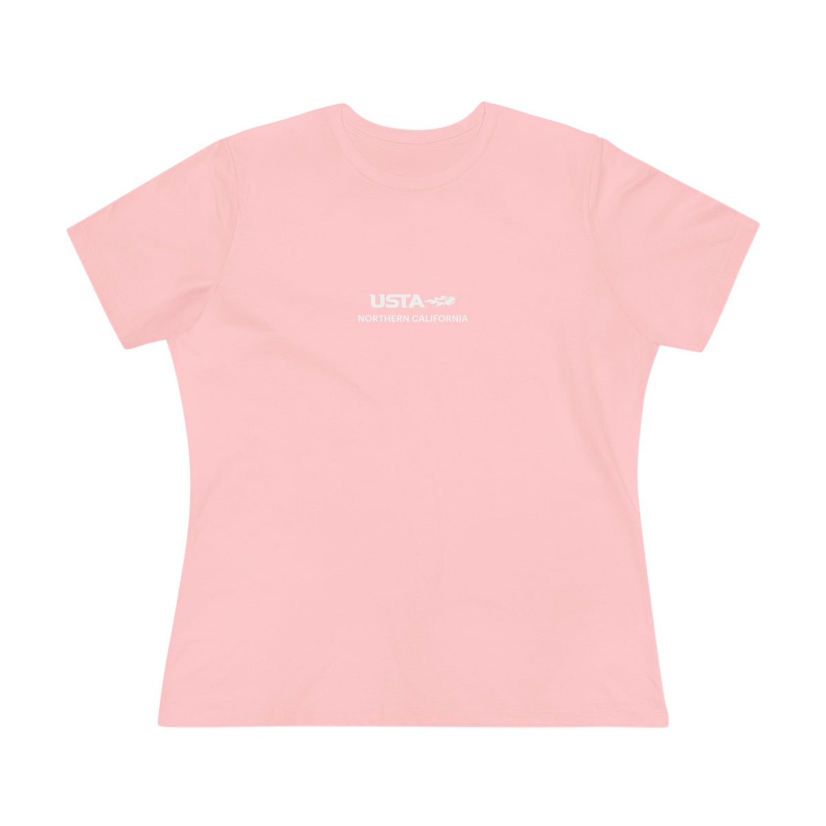 USTA Northern California Women's Cotton Tee — Minimal Tennis Logo Shirt