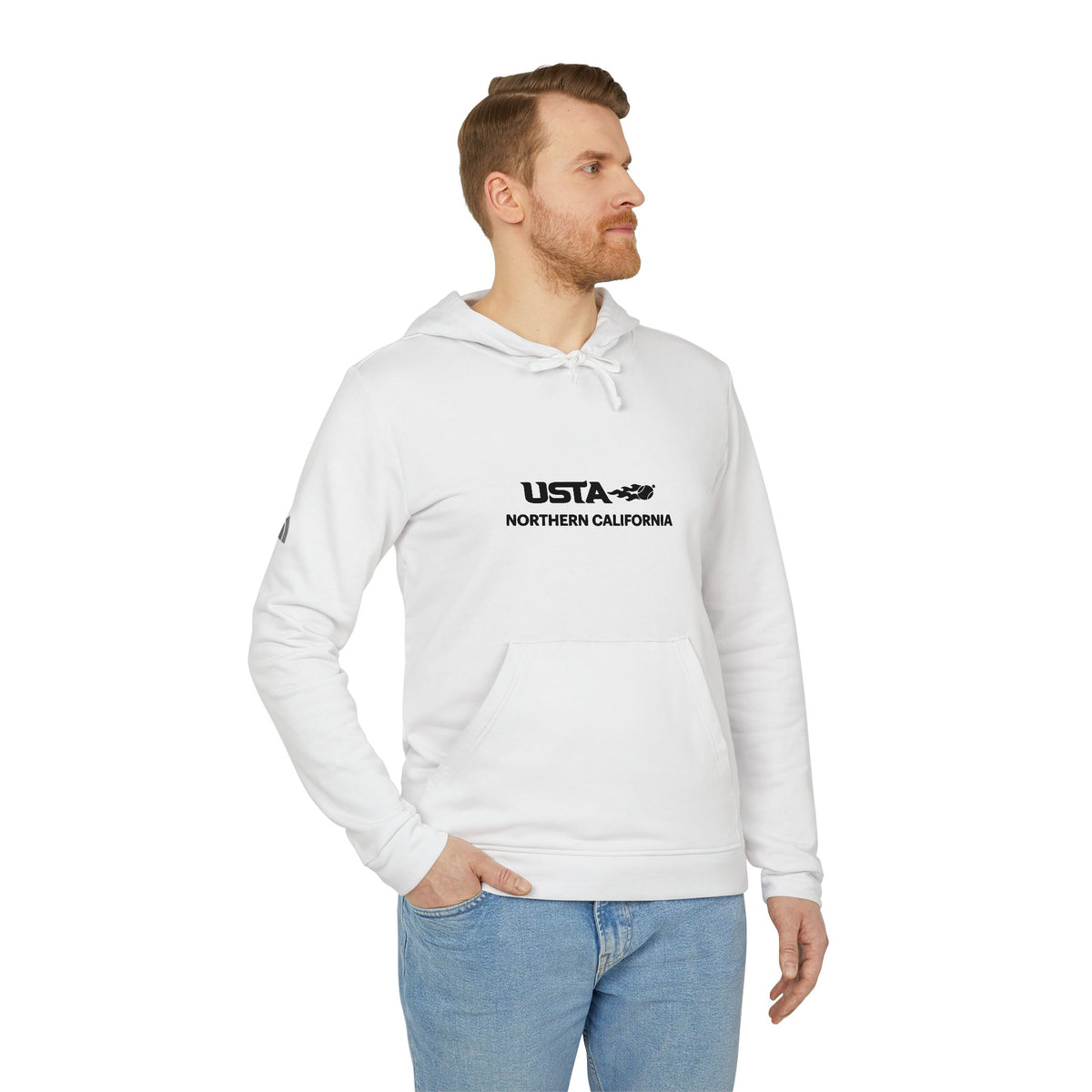 USA Northern California Adidas Hoodie — Minimal Graphic Pullover