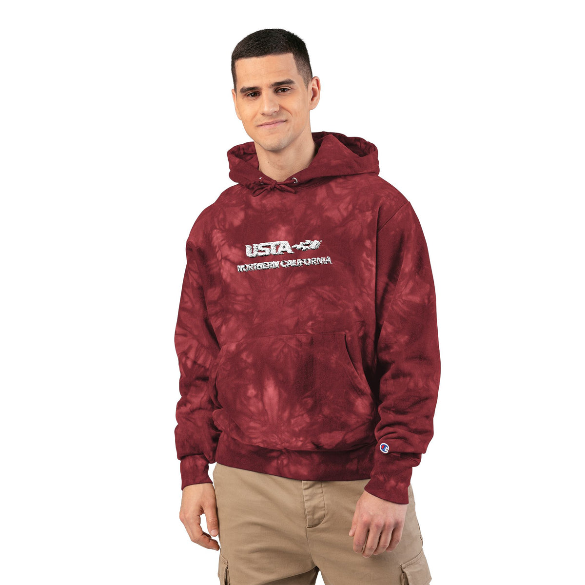 USTA Embroidered Tie-Dye Champion Hoodie