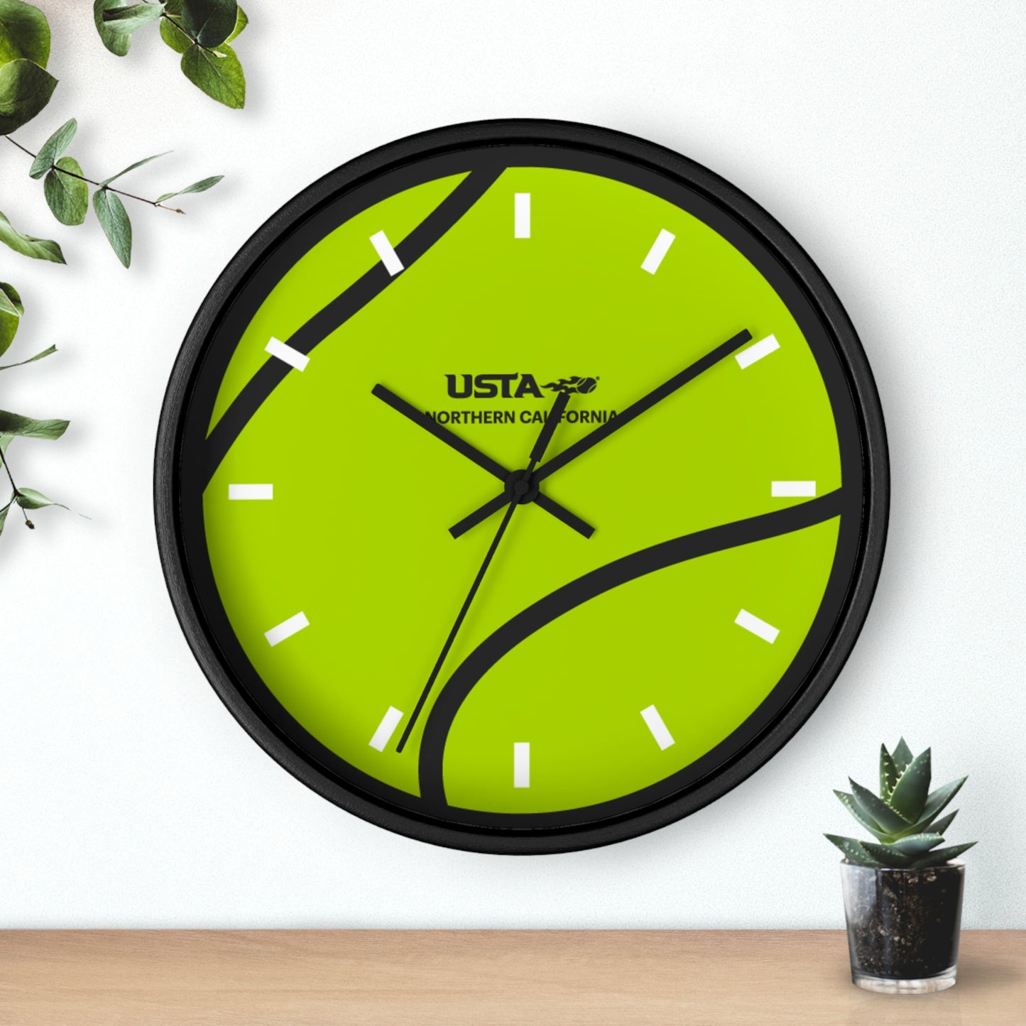 USTA NorCal Tennis Ball Wall Clock