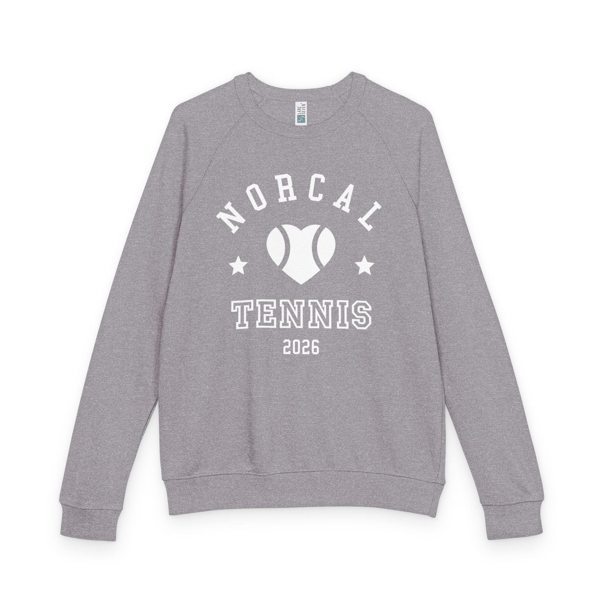 'NorCal Tennis 2026' Heart Crewneck Sweatshirt