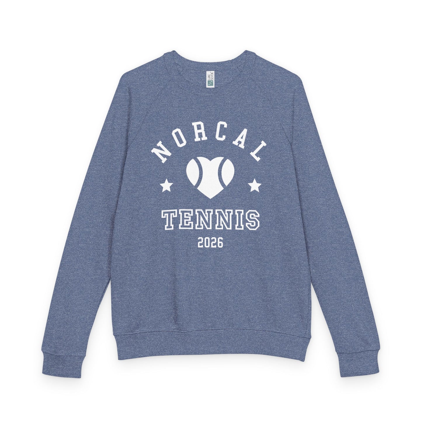 'NorCal Tennis 2026' Heart Crewneck Sweatshirt