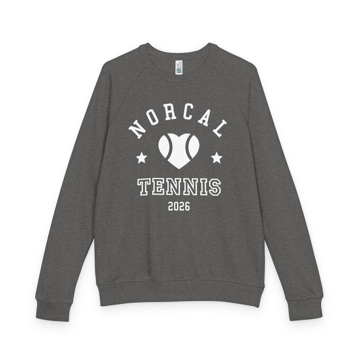 'NorCal Tennis 2026' Heart Crewneck Sweatshirt