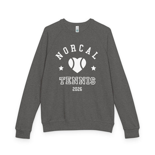 'NorCal Tennis 2026' Heart Crewneck Sweatshirt