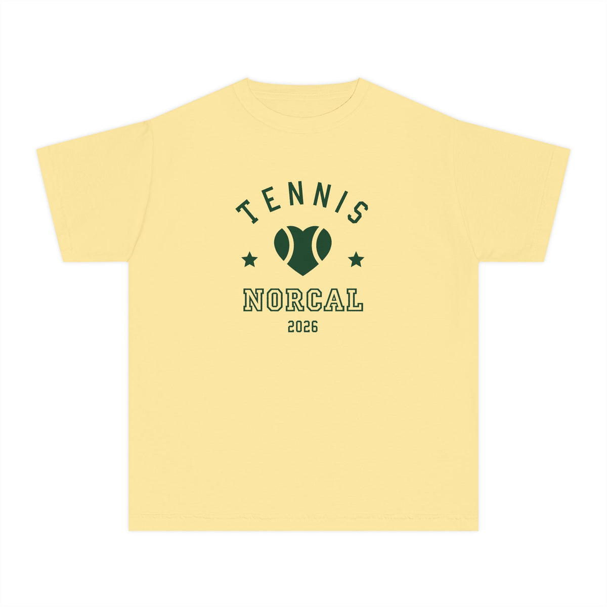 'Tennis NorCal 2026' Youth Heart Tee