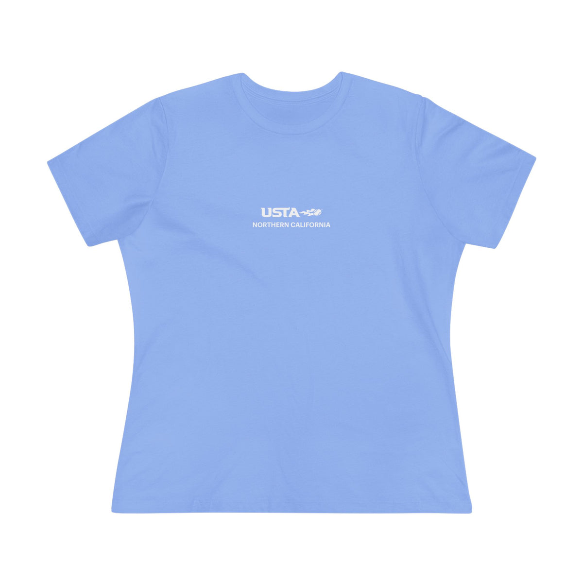 USTA Northern California Women's Cotton Tee — Minimal Tennis Logo Shirt