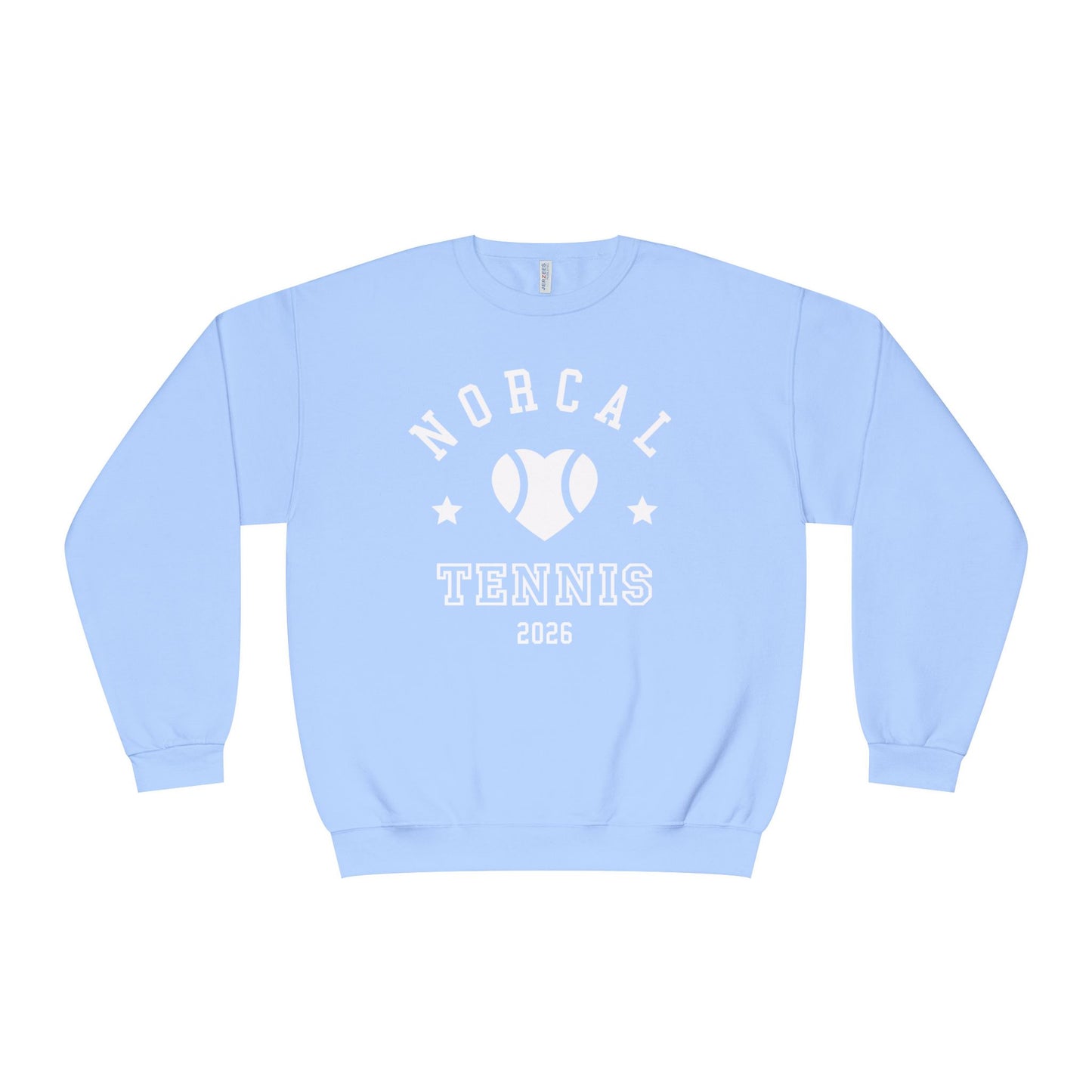 'NorCal Tennis 2026' Heart Crewneck Sweatshirt