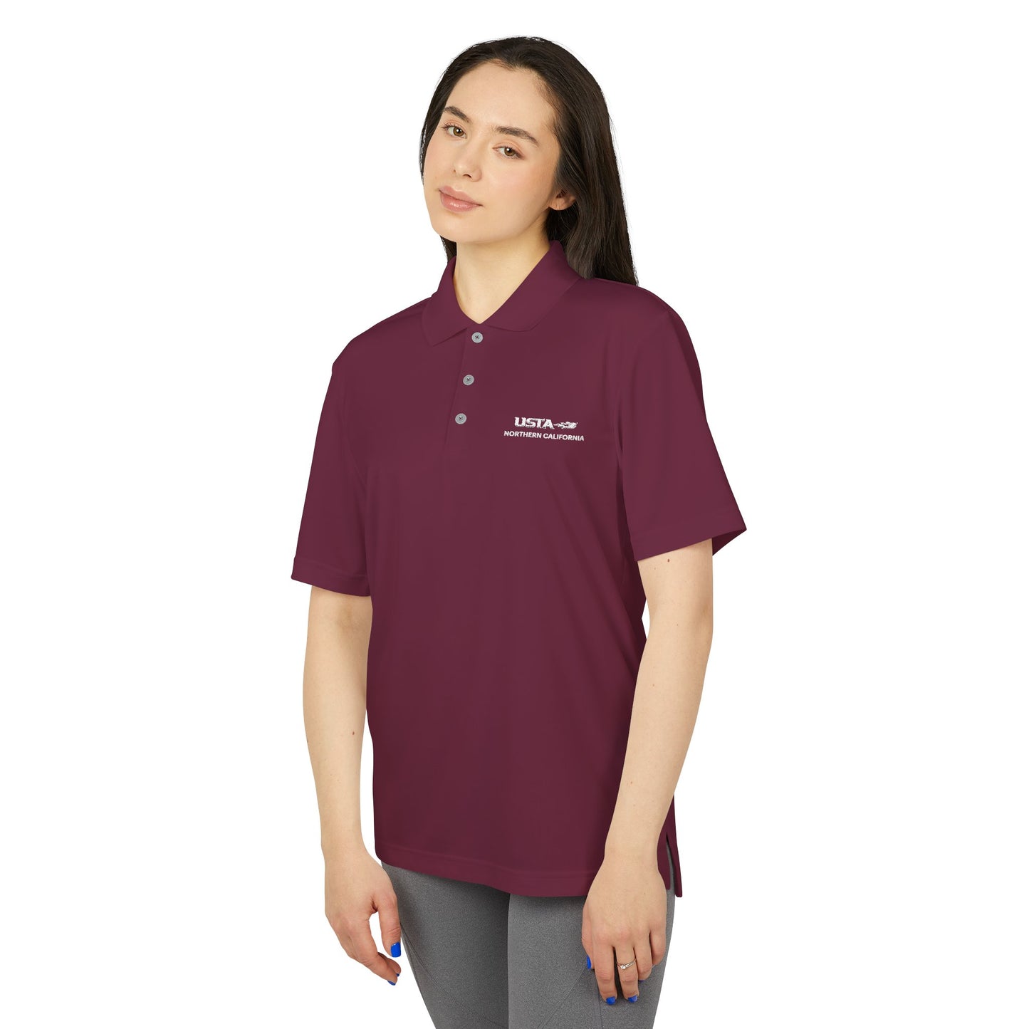 adidas® Embroidered USTA Logo Polo