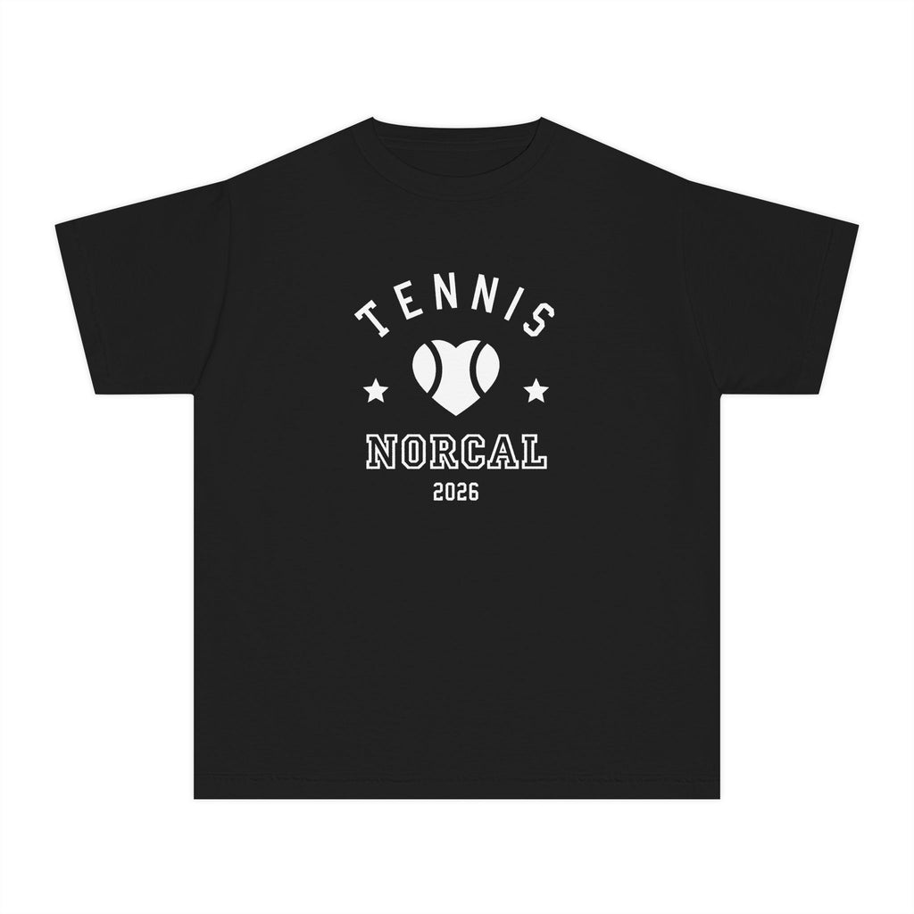 'Tennis NorCal 2026' Youth Heart Tee