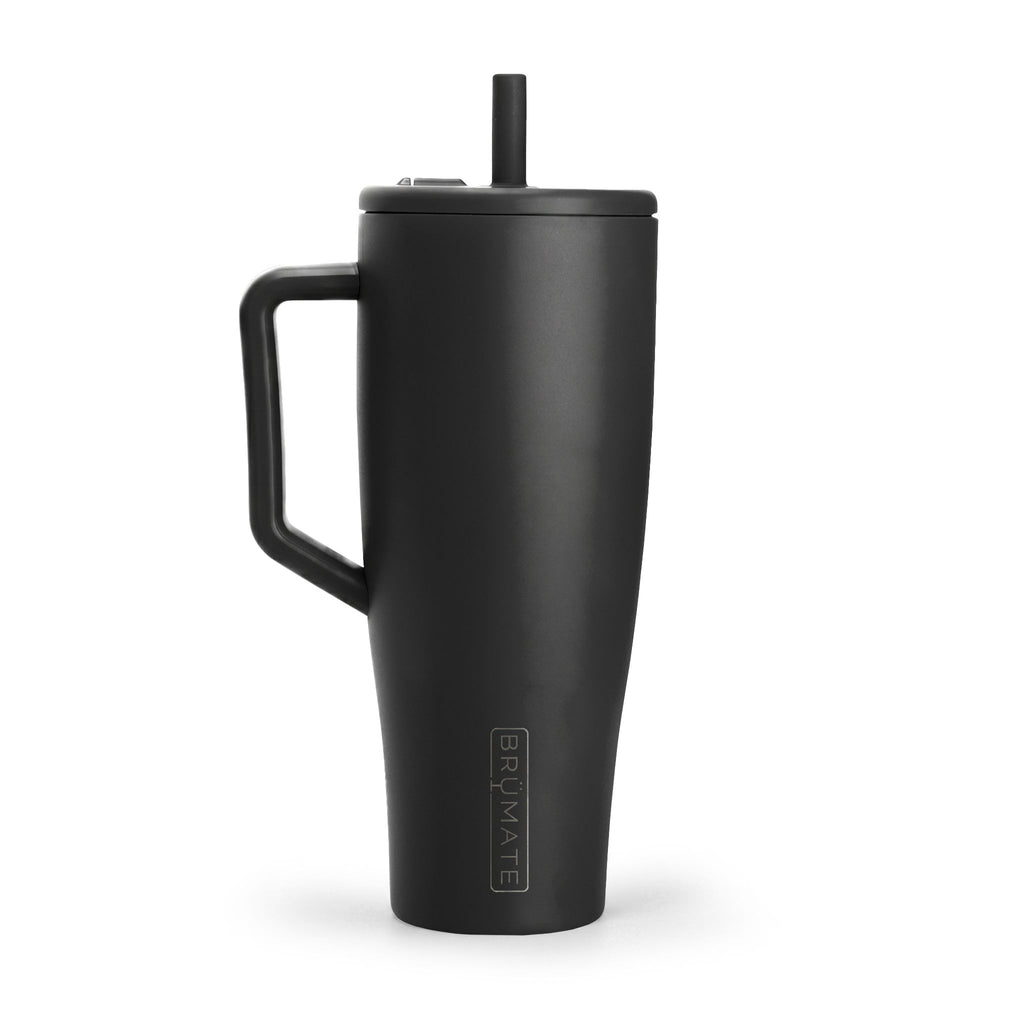 40oz Insulated Tumbler with Handle & Lid — Engraved Stainless Travel Mug