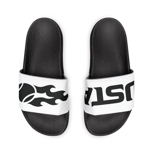 Women's White USTA Removable-Strap Sandals