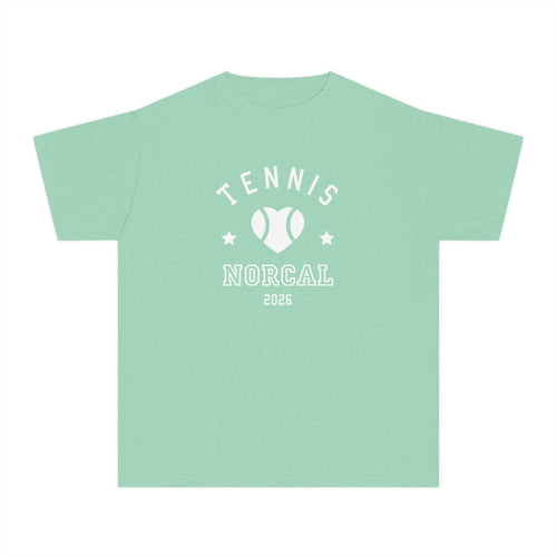 'Tennis NorCal 2026' Youth Heart Tee