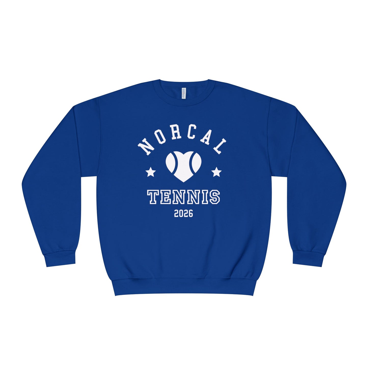 'NorCal Tennis 2026' Heart Crewneck Sweatshirt