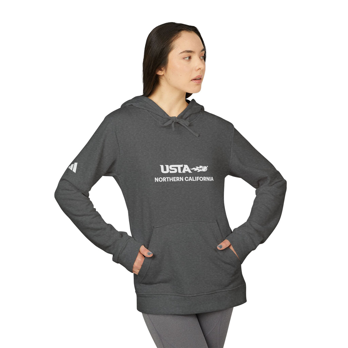 USA Northern California Adidas Hoodie — Minimal Graphic Pullover