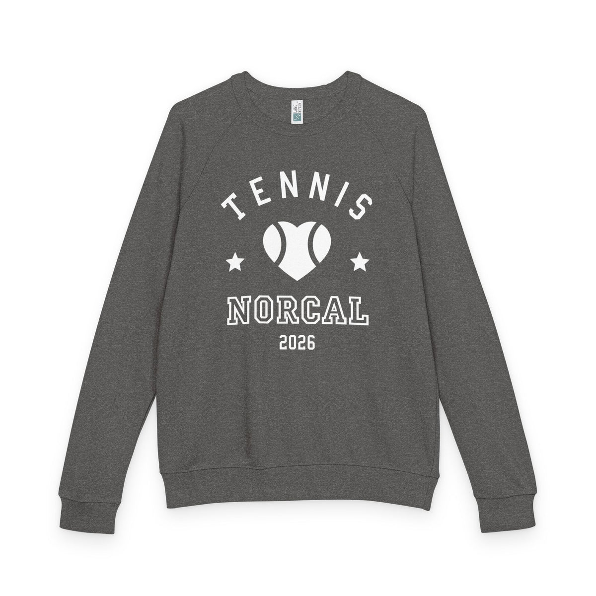 'Tennis NorCal 2026' Heart Crewneck Sweatshirt