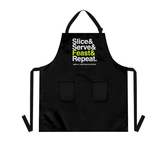 Slice& Serve& Feast& Repeat. Apron