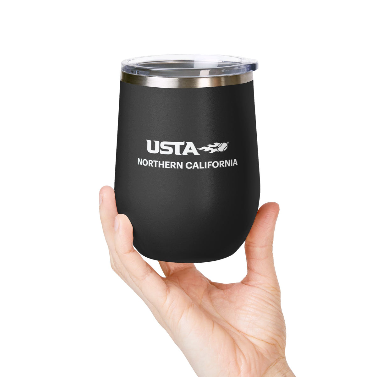 USTA Northern California 12oz Wine Tumbler – Insulated Stainless Steel Travel Cup