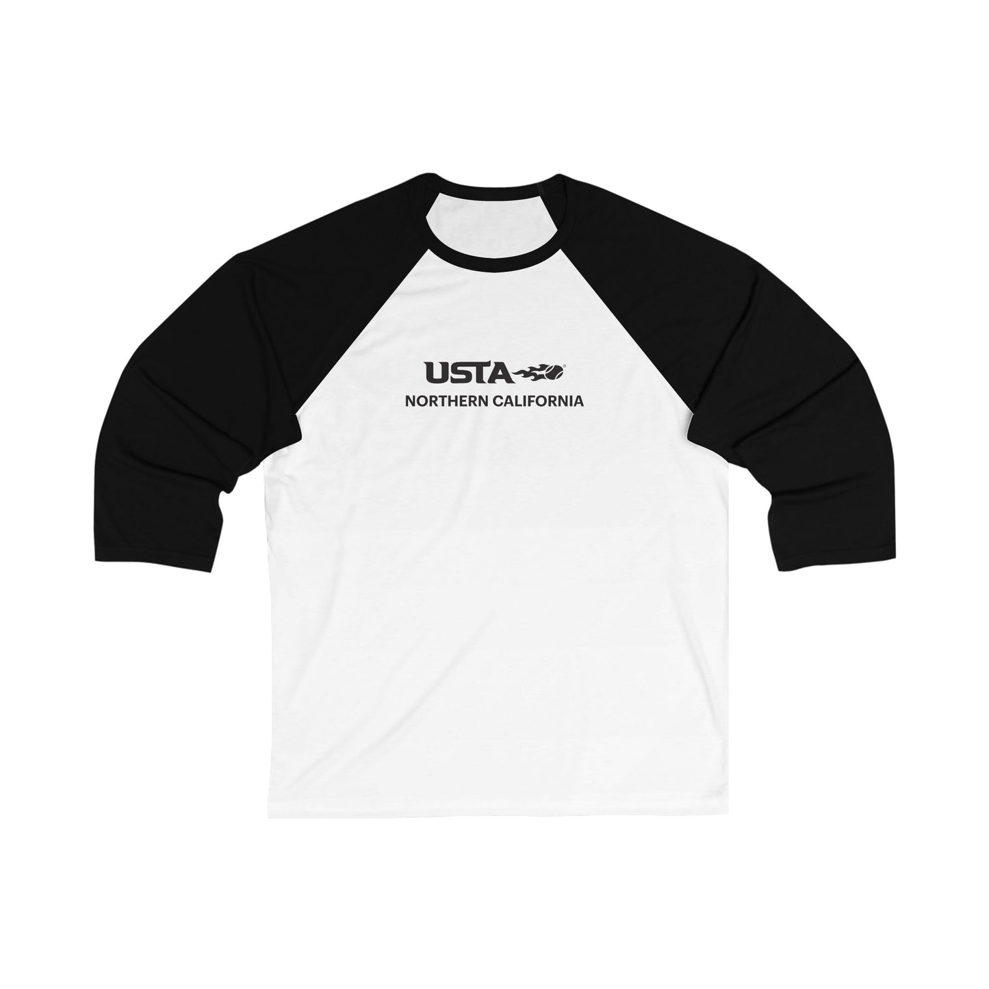 USTA NorCal White Baseball Tee