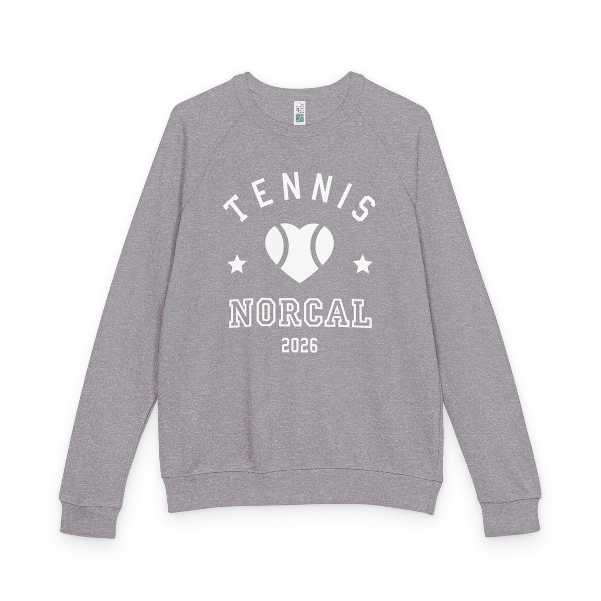 'Tennis NorCal 2026' Heart Crewneck Sweatshirt