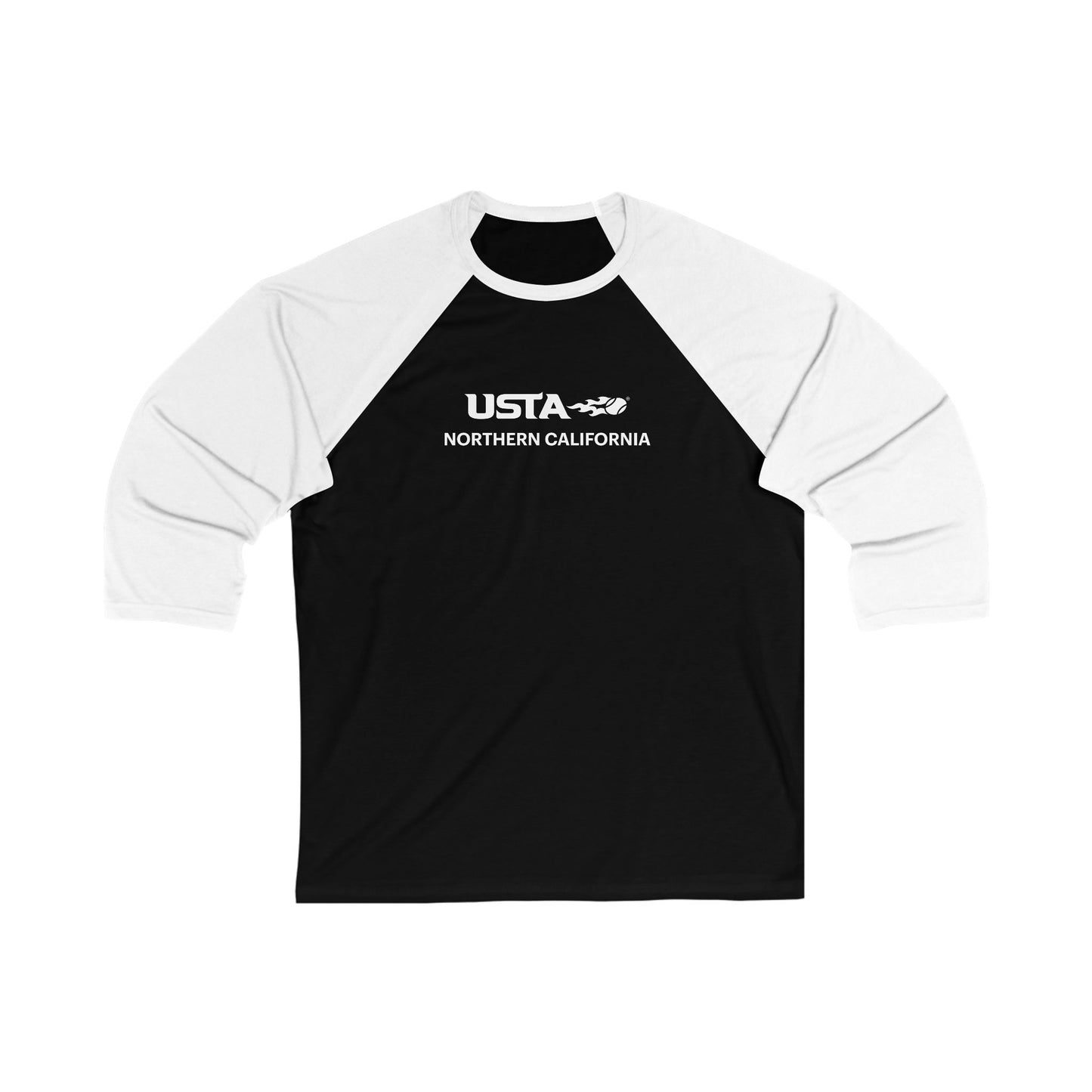 USTA NorCal Black Baseball Tee